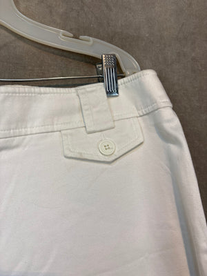 NEW YORK & COMPANY Dress Pants White Size 10 Good Condition 98% Cotton 3