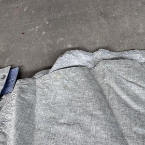 WRK Shirt Mens XL Gray Blue Contrast Collar Long Sleeve Button Up Casual Pocket 5