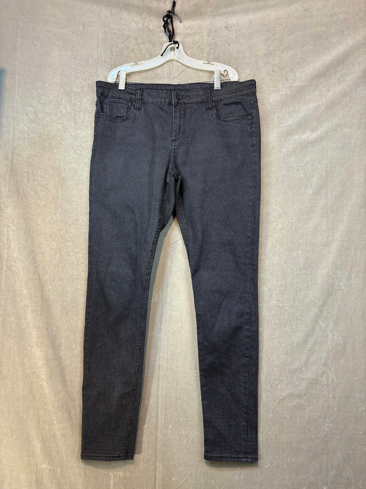 Calvin Klein Dress Pants Black White Polka Dots Size 12 Excellent Used Condition