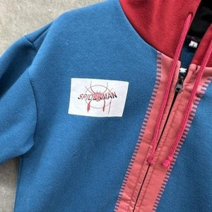 Marvel Comics Spider-Man Hoodie Sweatshirt Boys 5 Blue Red Full Zip Two Tone 3