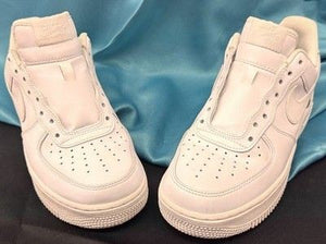 2021 NIKE AIR FORCE 1 RETRO LOW OG I TRIPLE WHITE New Laces Included Sz 9.5 4