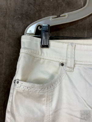 White House Black Market Women's Casual Pants with Embellished Pockets, Size 4 4
