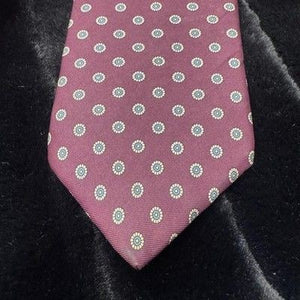 Vintage Givenchy Monsieur Tie Mens Burgundy Silk Made Italy Blue Geometric 90s 3