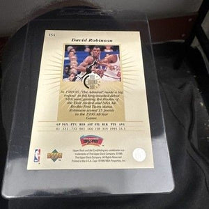 1995-96 Upper Deck - The Rookie Years David Robinson #154 Gold Electric Auto 3