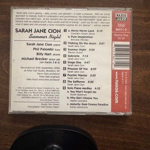 Sarah Jane Cion Summer Night Naxos Jazz CD Vocal Jazz 2