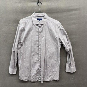 Kolte Shirt Mens XL Beige Textured Pattern Button Up Long Sleeve Dress Casual 2