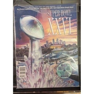 Super Bowl XXVI NFL Programme Buffalo Bills v Washington Redskins Used 1992 4