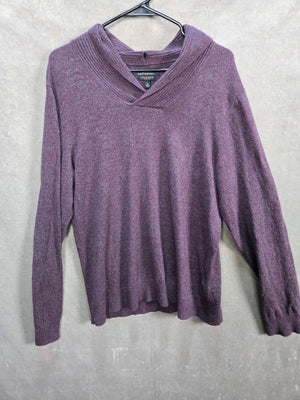 Goodfellow & Co Men's Burgundy Shawl Collar Pullover Sweater Size XL 1