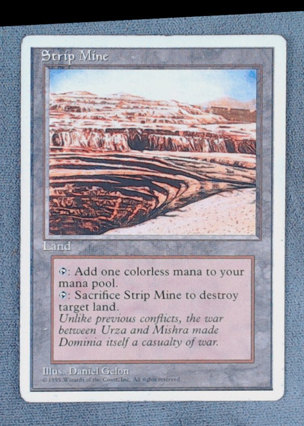 1995 Magic The Gathering Fourth Edition Strip Mine #363 Uncommon