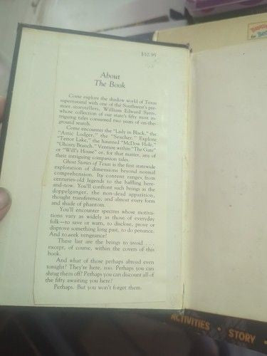 Ghost Stories Of Texas by Ed Syers 1981 Hardcover Texian Press - District Banned
