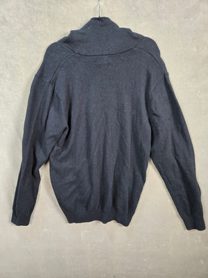 Old Navy Men's Black Shawl Collar Button Pullover Sweater Size XXL 4