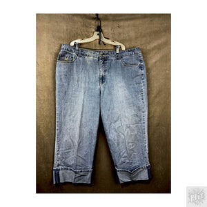 Gloria Vanderbilt Cropped Women's Jeans Size 10 Light Wash Cuffed 1