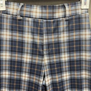 Vintage Plaid Flare Pants Womens Medium Stretch 90s Y2K Retro Look Vintage Inspi 5