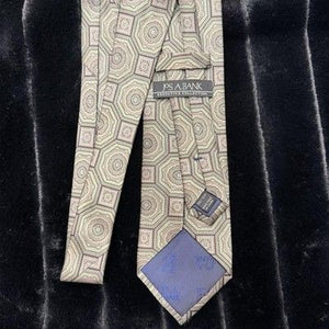 Jos A Bank Executive Collection Tie Mens Silk Floral Geometric Pattern Necktie 2