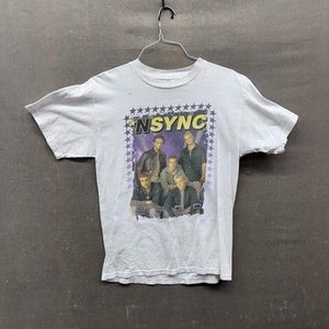 N SYNC Vintage Band Tour Shirt Mens Medium White 2000 Hawaii Concert Used 4