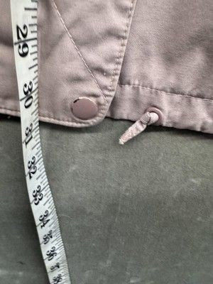Clipper Mist Jacket Mens XL Light Pink Hooded Drawstring Vintage Windbreaker 90s 3