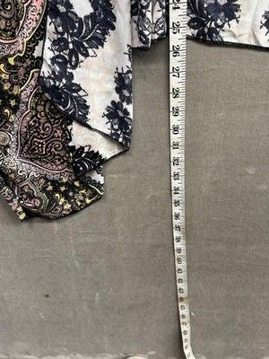 Nymphe Womens One Size Paisley Boho Open Front Lightweight Duster Robe Pre-Owned 5