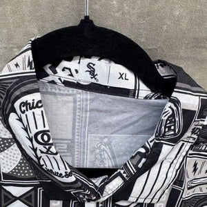Chicago White Sox Shirt Mens XL Button Up All Over Print Beggars Pizza Promo MLB 4