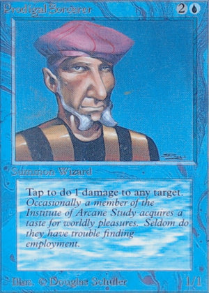 1993 Magic The Gathering Limited Edition Alpha Prodigal Sorcerer #73 3