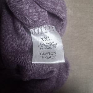 Grayson Threads Women's Purple Coffee Heart Graphic Hooded Sweatshirt XXL 4