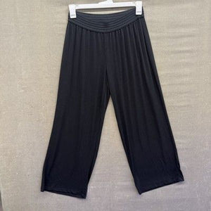 Alyx Womens Pants Wide Leg Black Crepe High Rise Pull On Casual Comfy M New 1