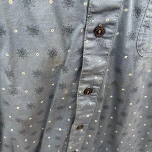 Lost at Sea Shirt Mens Large Blue Short Sleeve Button Up Casual Summer Print Pre 4
