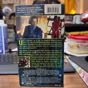 Swordfish VHS Movie Video Tape John Travolta Halle Berry Hugh Jackman Don Cheadl 2