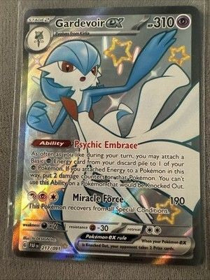 Shiny Gardevoir EX Pokémon Paldean Fates 217/091 Shiny Ultra Rare 2