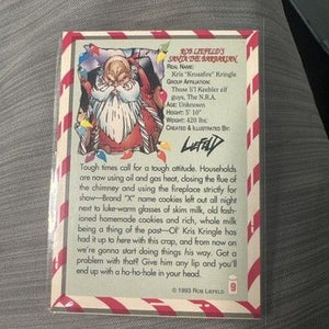 1993 Wizard Rob Liefeld Santa The Barbarian Promo Card #9 MINT 2