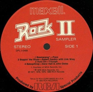 Various Artists Rock II Sampler Vinyl LP Record Used 5