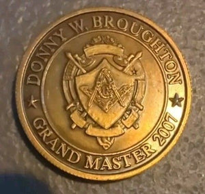 Grand Lodge Of Texas Freemason Lodge Assistance Mentor Program Coin 2007 2