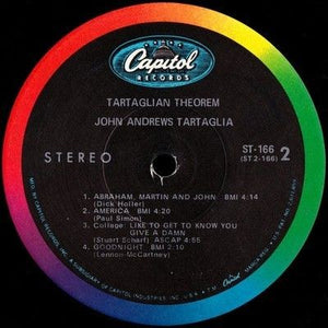 John Andrews Tartaglia Tartaglian Theorem Vinyl LP Record 3