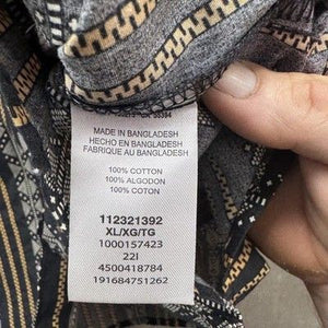 Wrangler Shirt Mens XL Western Pearl Snap Aztec Stripe Long Sleeve Rodeo 4