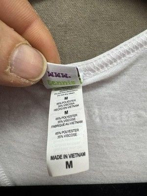 Tennis Karma Tank Top Womens Medium Play Tennis Be Happy Athletic Sleeveless Shi 5