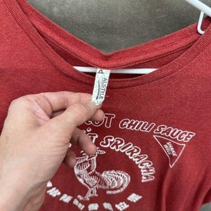 Sriracha Hot Chili Sauce Shirt Mens Large Graphic Tee Pre-Owned Rooster Spice 3