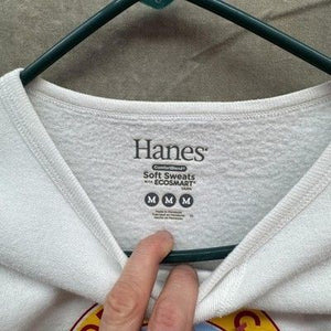 Hanes Sweatshirt Womens Medium White Wilderness Girls Graphic Crewneck Pullover 4