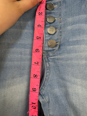 d.jeans Women Jeans Light Wash Straight Fit Size 8 Pre-Owned Button Fly 5