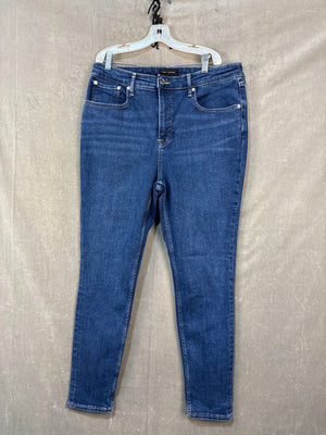 Free Assembly Jeans Women Straight Medium Wash Size 16 Good Used Condition 1