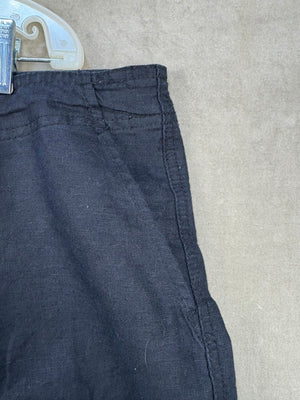 Gap Women Casual Pants Black Size 6 Regular Relaxed Fit Drawstring Waist Good 4