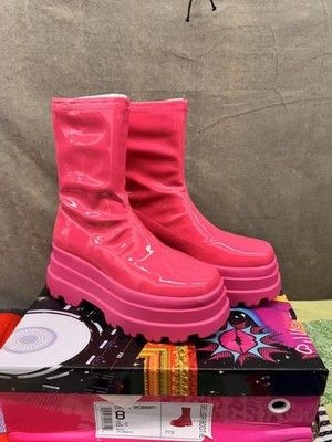 Cape Robbin Boots Womens Size 8 Pink Beluga Bootie Platform Chunky Lug Sole 2