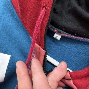 Marvel Comics Spider-Man Hoodie Sweatshirt Boys 5 Blue Red Full Zip Two Tone 4