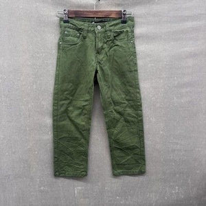 Akademiks Pants Boys 8 Green Straight Leg Cotton Casual Jeans Youth Kids 5