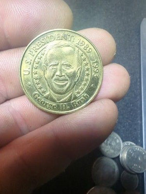 George H Bush President - 2000 Sunoco Presidential Coin Series Token!-c3867xcx 2
