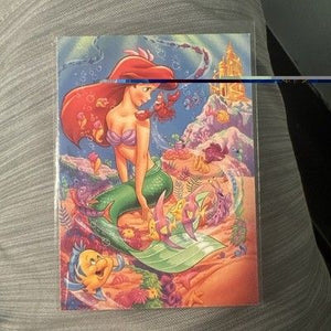Pro Set Disney The Little Mermaid Story Card 1991 Ariel Flounder Sebastian￼ 2
