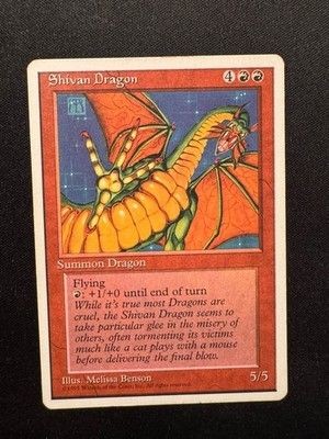 Shivan Dragon 4th Edition Regular Magic the Gathering MTG 2
