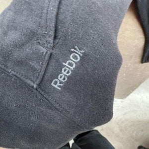 Reebok Womens Jacket Black Large Full Zip Mock Neck Thumbholes Pre-Owned 4