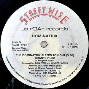 Dominatrix The Dominatrix Sleeps Tonight 12" Vinyl Record 3