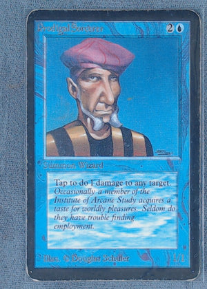 1993 Magic The Gathering Limited Edition Alpha Prodigal Sorcerer #73 2