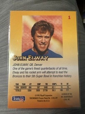 1995 Playoff Prime #1 John Elway 2