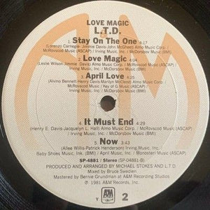 L.T.D. Love Magic Vinyl LP Record Used Soul Funk Album 4